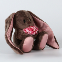 Мягкая игрушка &laquo;Li с розовыми цветами&raquo;, заяц, 25 см