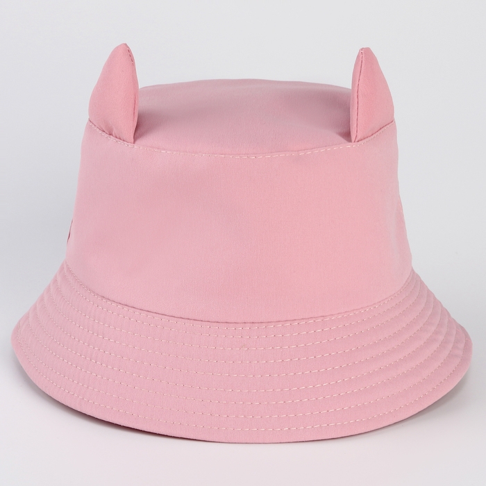 Панама детская для девочки &laquo;Мяу&raquo;, с ушками, р-р 54