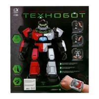 Робот радиоуправляемый «Технобот», 2 пульта, жесты, с аккумулятором, цвет красный Робот радиоуправляемый «Технобот», 2 пульта, жесты, с аккумулятором, цвет красный