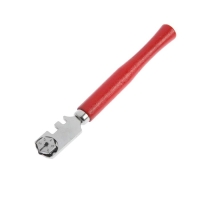 Стеклорез ЛОМ, шестироликовый, деревянная рукоятка Стеклорез ЛОМ, шестироликовый, деревянная рукоятка