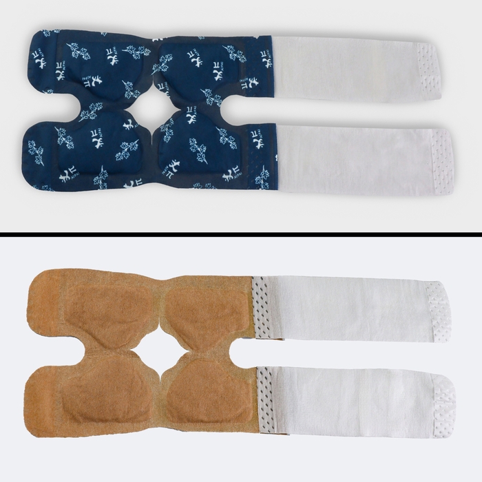 Бандаж самонагревающийся для коленного сустава, 14 &times; 18 &times; 0,5 см, цвет синий