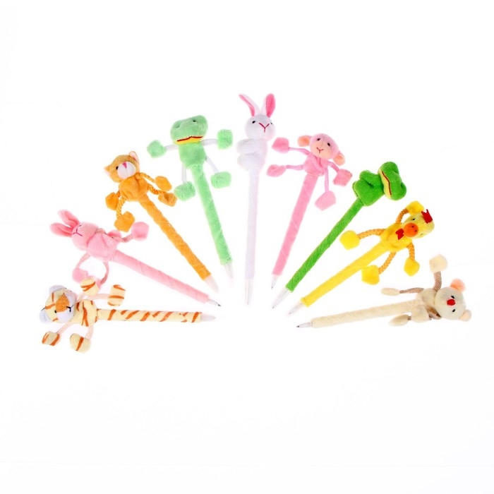 Ручка &laquo;Звери&raquo;, цвета МИКС