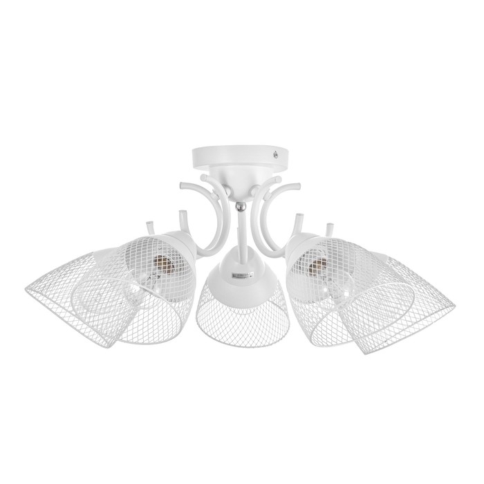 Люстра "Грэйс" 5х60Вт Е27 Белый 56х56х28см