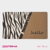 Коврик придверный Доляна &laquo;Мэнни&raquo;, 48&times;78 см