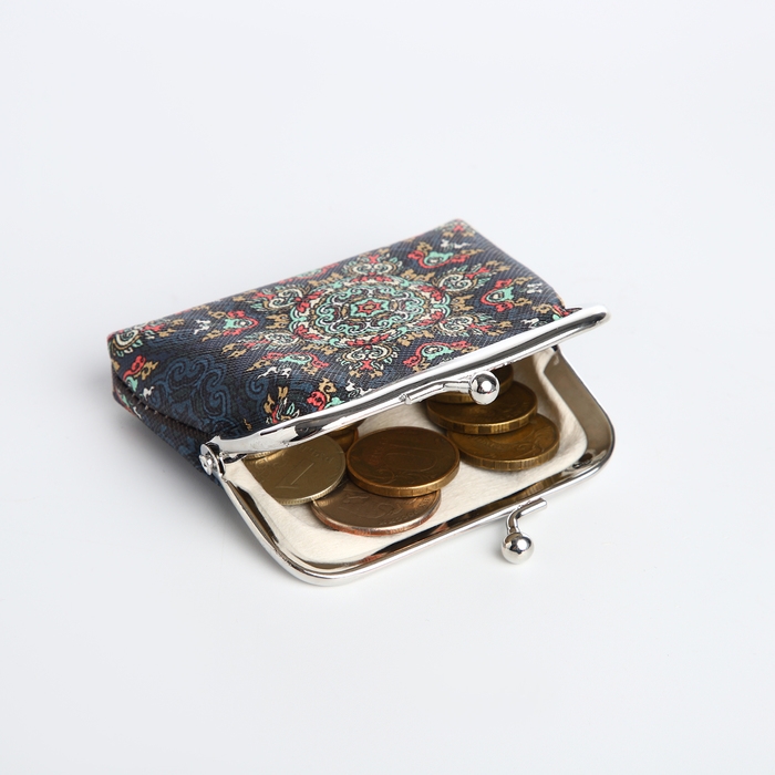 Кошелёк на фермуаре, цвет синий Кошелёк на фермуаре, цвет синий