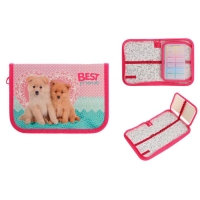 Пенал 1 секция 130 х 190 х 30 мм, с откидной планкой, ПКК 07- 5, "Щенята", ламинированный картон 59638 Пенал 1 секция 130 х 190 х 30 мм, с откидной планкой, ПКК 07- 5, "Щенята", ламинированный картон 59638