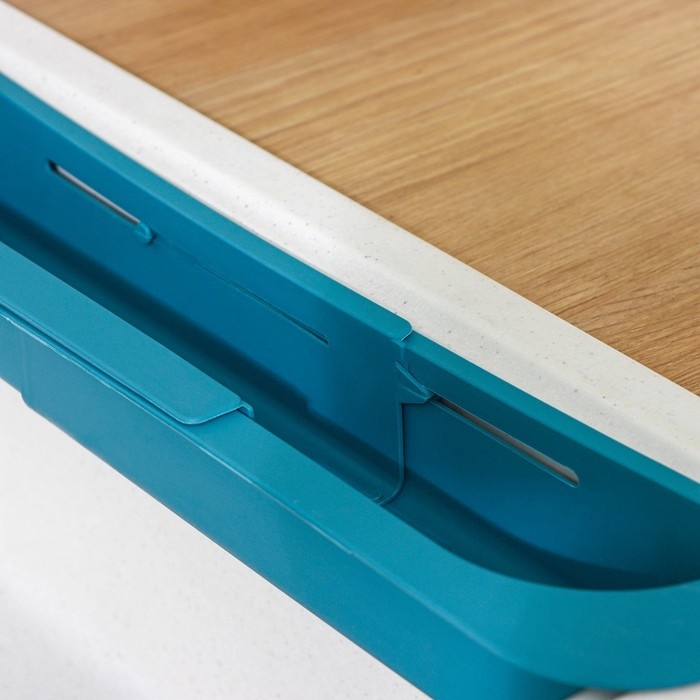 Держатель на раковину для кухонных мелочей Доляна, 36(49,5)&times;9&times;26 см, цвет МИКС