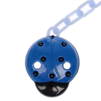 Держатель для соски - пустышки &laquo;Божья коровка&raquo;, на цепочке, цвет синий