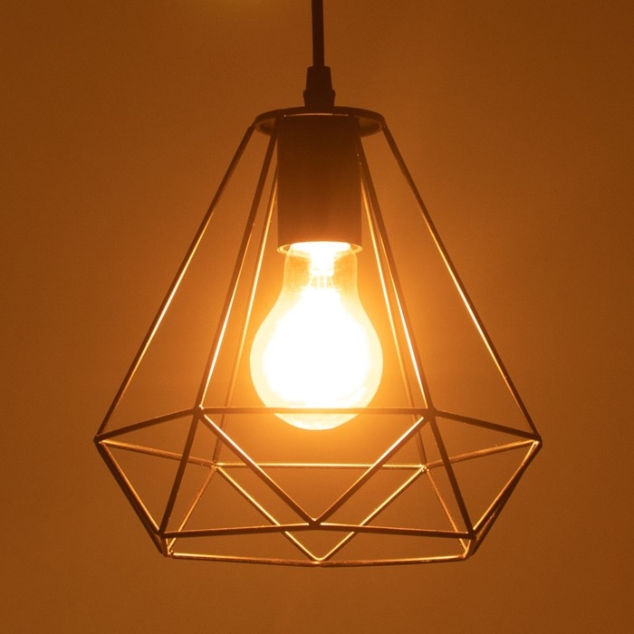 Светильник BayerLux Подвес "Брук" 1x40Вт E27 черный 20х20х120 см