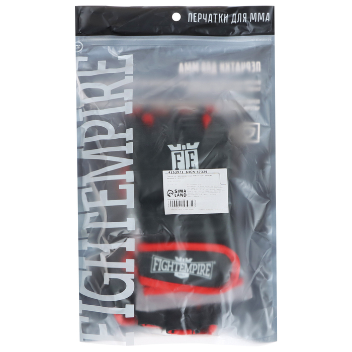 Перчатки для ММА тренировочные FIGHT EMPIRE, размер M Перчатки для ММА тренировочные FIGHT EMPIRE, размер M