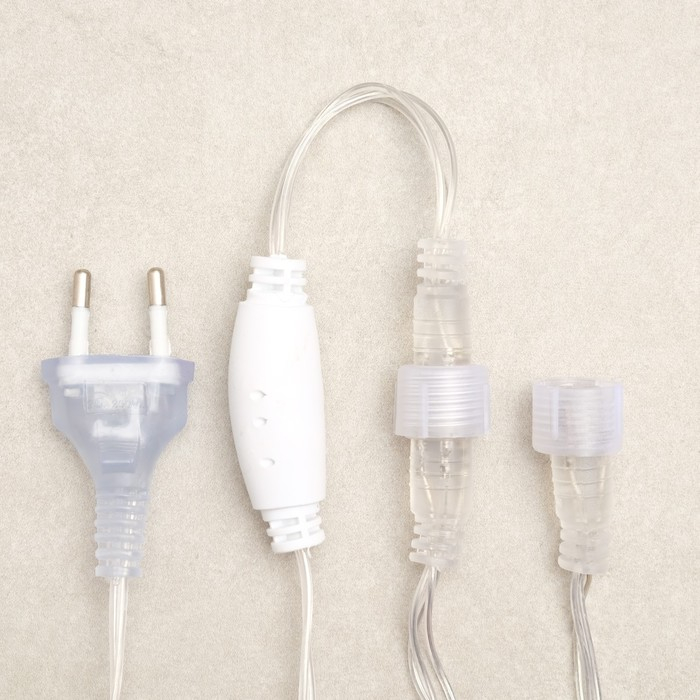 Гирлянда «Сеть» 2 × 1.5 м, IP44, УМС, прозрачная нить, 192 LED, свечение тёплое белое, 220 В Гирлянда «Сеть» 2 × 1.5 м, IP44, УМС, прозрачная нить, 192 LED, свечение тёплое белое, 220 В