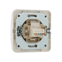 Розетка компьютерная одноместная Luazon Lighting "Орион", скрытая, серебристая Розетка компьютерная одноместная Luazon Lighting "Орион", скрытая, серебристая