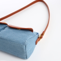 Сумка женская TEXTURA, средний размер, цвет голубой джинс