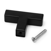 Ручка кнопка SQUARE CAPPIO RSC008, нержавеющая сталь, цвет черный