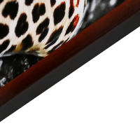 Картина "Леопард на дереве" 56х106см рамка микс