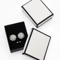 Коробочка подарочная под набор "Стиль", 7*9 см, цвет чёрно-белый