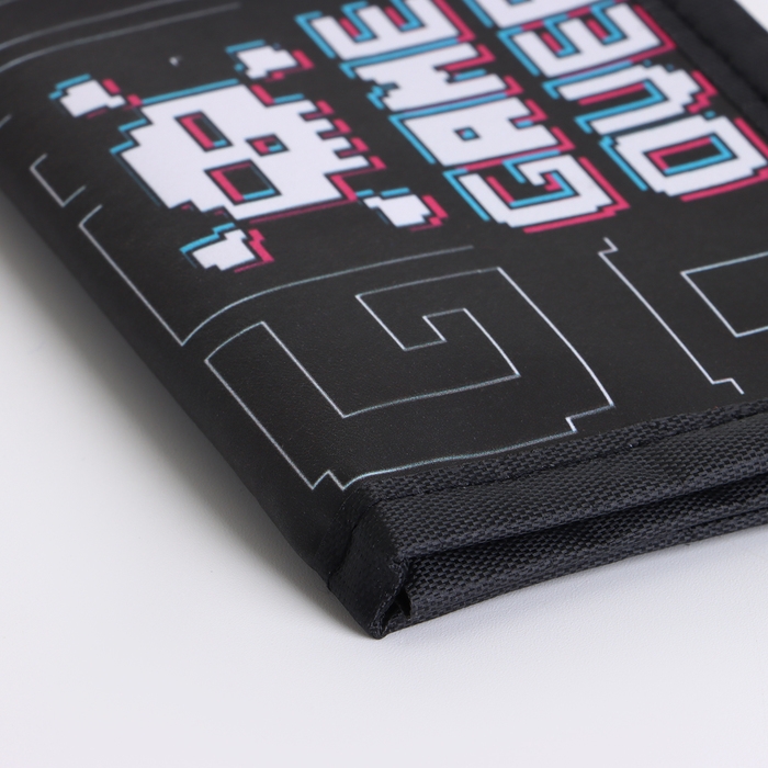 Кошелёк детский на липучке &laquo;Выбражулька&raquo;, цвет чёрный