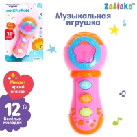 Музыкальная игрушка &laquo;Микрофон&raquo;, свет, звук, МИКС