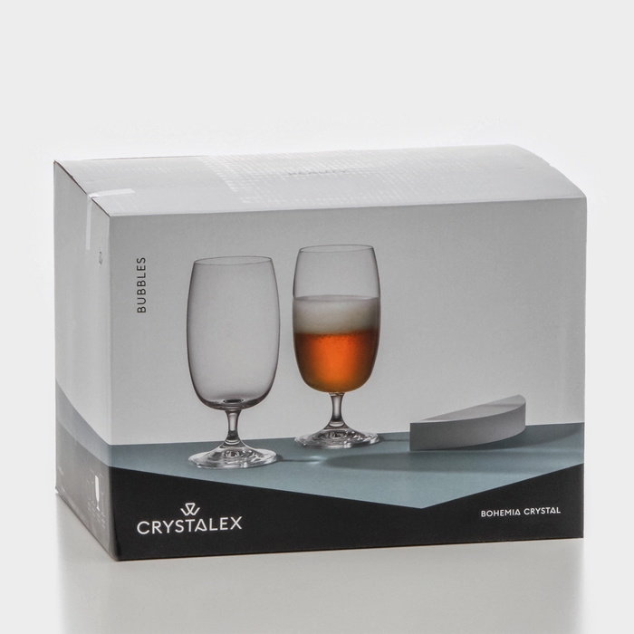 Набор стеклянных бокалов для пива «Баблс», 480 мл, 6 шт Набор стеклянных бокалов для пива «Баблс», 480 мл, 6 шт