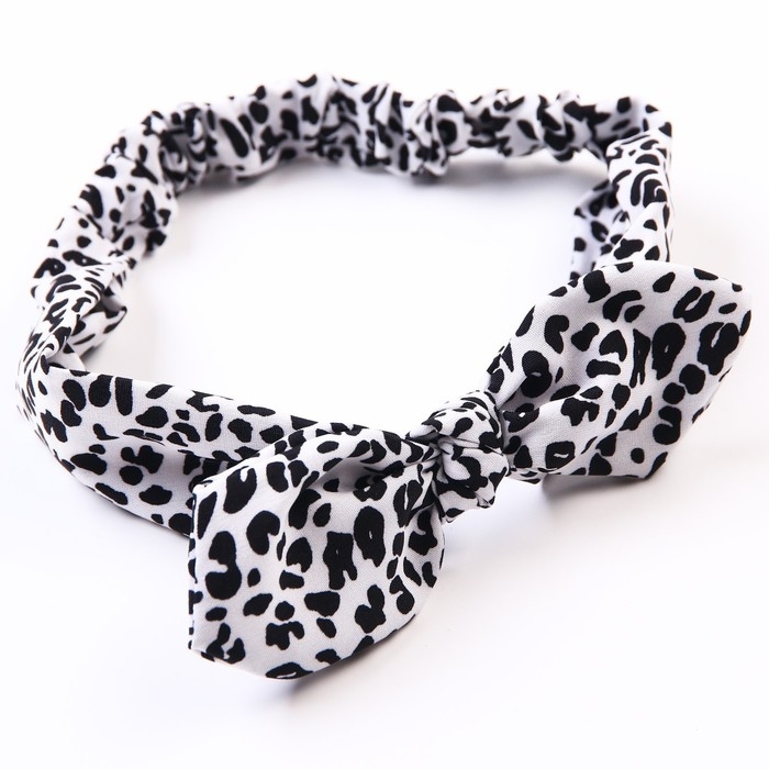 Повязка на голову для мамы и дочки &laquo;Набор для фотосессии: Далматин&raquo;, 2 шт., белый, Крошка Я