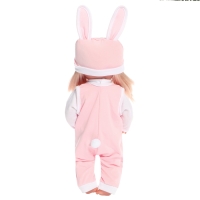 Одежда для пупсов &laquo;Зайчик&raquo;: кофта, комбинезон и шапочка