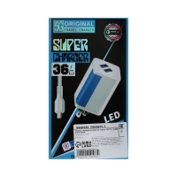 Сетевое зарядное устройство TD-T12, 2 USB, 2.4 А, белое Сетевое зарядное устройство TD-T12, 2 USB, 2.4 А, белое