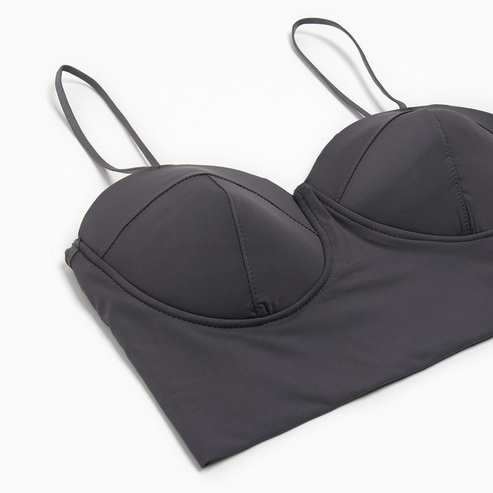 Топ женский цвет серый, размер 42-44