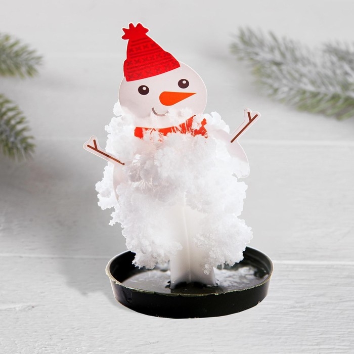 Набор для опытов «Чудесные кристаллы», снеговик Набор для опытов «Чудесные кристаллы», снеговик