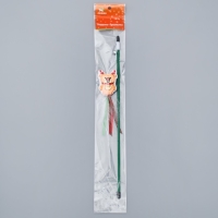 Новый год. Дразнилка-удочка для кошек с бубенчиком "Красный нос", 40 см