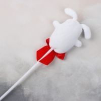 Мягкая игрушка &laquo;С 8 марта!&raquo;, зайка, на палочке