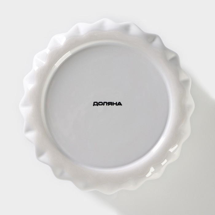 Банка для хранения сыпучих продуктов Доляна &laquo;Золотое крыло&raquo;, 900 мл, 12&times;17 см, керамическая, цвет белый