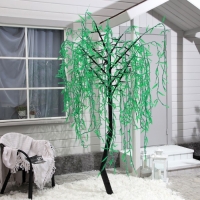 Светодиодное дерево «Плакучая ива» 2 м, 1152 LED, постоянное свечение, 220 В, свечение зелёное Светодиодное дерево «Плакучая ива» 2 м, 1152 LED, постоянное свечение, 220 В, свечение зелёное