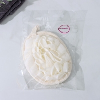 Мочалка для тела массажная со скрабером Доляна &laquo;Афродита&raquo;, 11&times;16 см, цвет бежевый