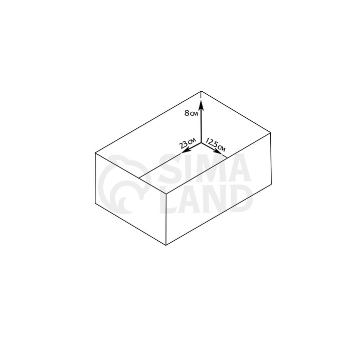 Кашпо флористическое деревянное " ПРОВАНС №10" 24,5х14,5х8 см