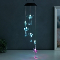 Музыка ветра с подсветкой от солнечной батареи "Ангелы" 13х13х55 см Музыка ветра с подсветкой от солнечной батареи "Ангелы" 13х13х55 см