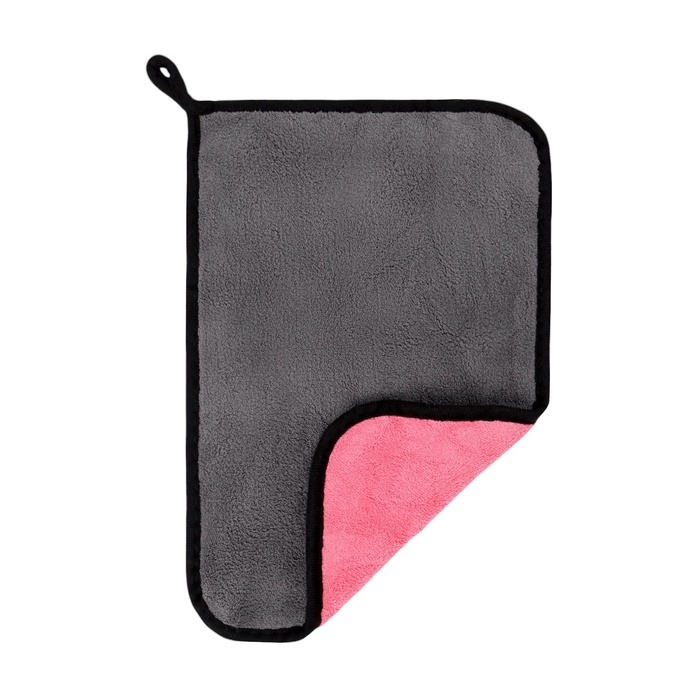 Тряпка для мытья авто, CARTAGE, микрофибра, 800 г/м², 20×30 cм, розово-серая Тряпка для мытья авто, CARTAGE, микрофибра, 800 г/м², 20×30 cм, розово-серая