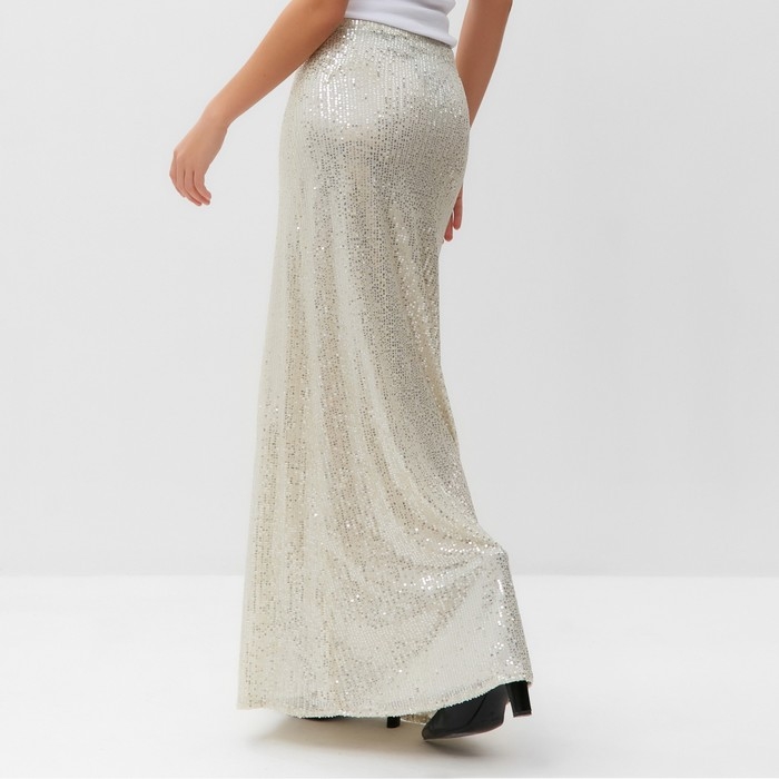 Юбка женская из пайеток MIST, р.42, серебряный
