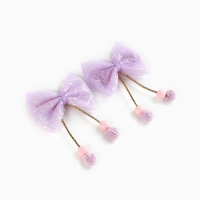 Заколки бантики новогодние &laquo;Сказочного Нового года&raquo;, на Новый год, набор 2 шт, 6 х 4,5 см