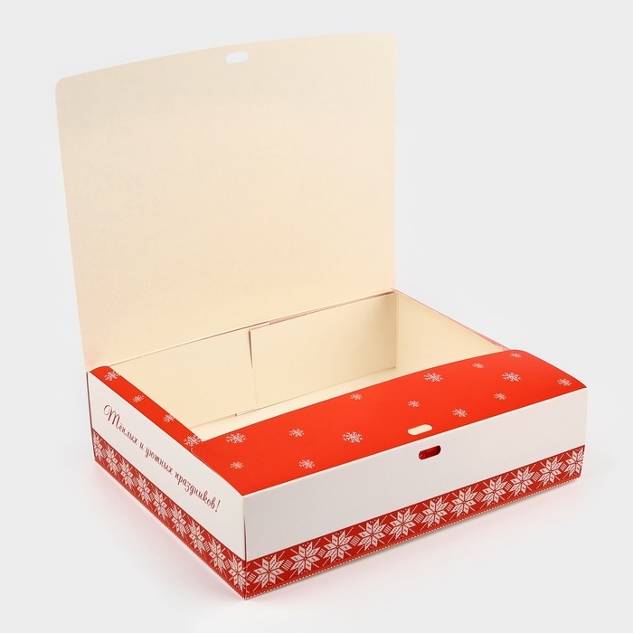 Коробка подарочная новогодняя складная &laquo;Дед Мороз &raquo;, 31 х 24.5 х 8 см, Новый год