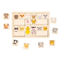 Пазлы из дерева &laquo;Половинки. Животные&raquo;