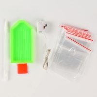 Алмазная мозаика с частичным заполнением на подрамнике &laquo;Лесная фея&raquo;, 20 х 30 см, с гирляндой