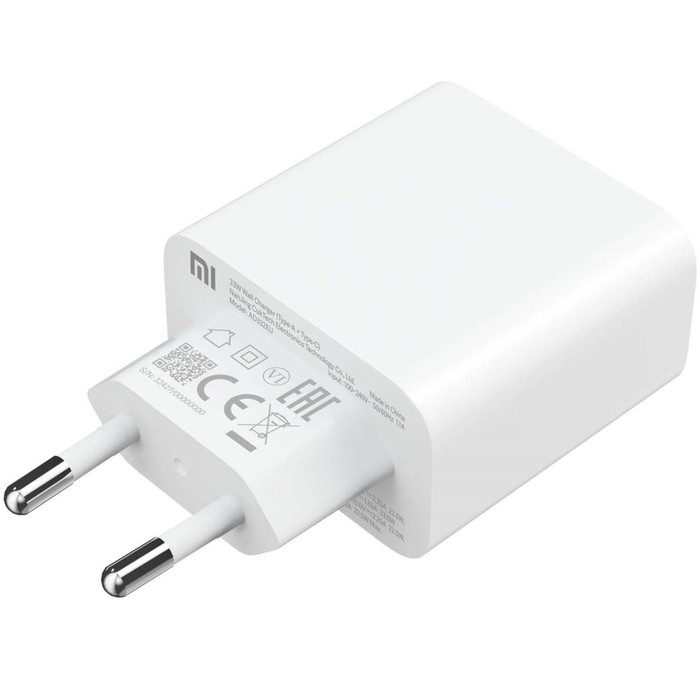 Сетевое зарядное устройство Xiaomi Mi 33W Wall Charger (BHR4996GL), 1xUSB, 1xUSB-C, белое Сетевое зарядное устройство Xiaomi Mi 33W Wall Charger (BHR4996GL), 1xUSB, 1xUSB-C, белое