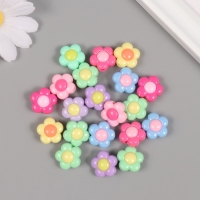 Бусины пластик "Летние цветные ромашки" МИКС набор 20 гр 1,6х1,6х0,8 см Бусины пластик "Летние цветные ромашки" МИКС набор 20 гр 1,6х1,6х0,8 см