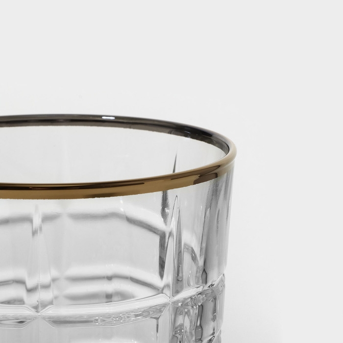 Набор низких стаканов стеклянных &laquo;Даллас Голд&raquo;, 300 мл, 2 шт