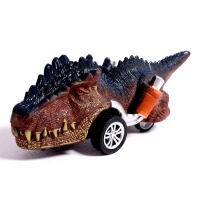 Игровой набор &laquo;Диногонки&raquo;, инерционный механизм, 6 видов машинок, цвет МИКС