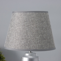 Настольная лампа с абажуром RISALUX &laquo;Удача&raquo;, 1&times;Е14, 40 Вт, серый, 22&times;22&times;39 см