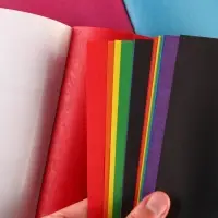 Цветная бумага, А4, 16 листов, 16 цветов, немелованная, двусторонняя, на скрепке, 48 г/м&sup2;, &laquo;Минни Маус&raquo;