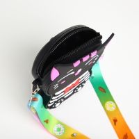 Сумка детская для девочки на молнии, цвет чёрный