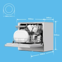 Компактная посудомоечная машина CDWC555Wi, Wi-Fi