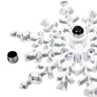 Подвеска светодиодная &laquo;Снежинка&raquo; 14 см, 1 LED, от батареек LR41&times;3, свечение RGB